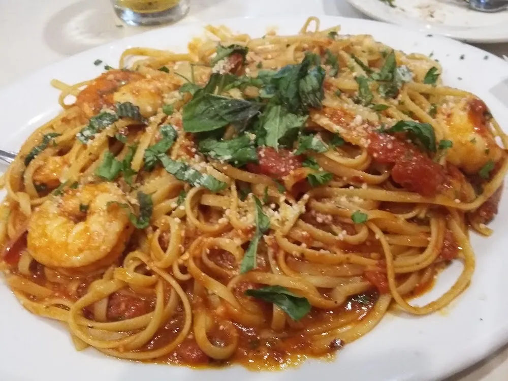 Linguine and Shrimp