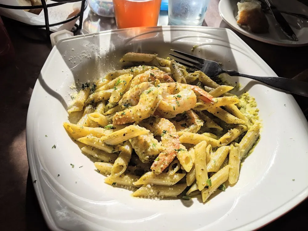 Pesto Penne with Shrimp
